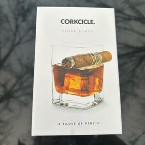 Engraved Whiskey Glass Cigar Holder Personalized | Valentine’s Gift for Him